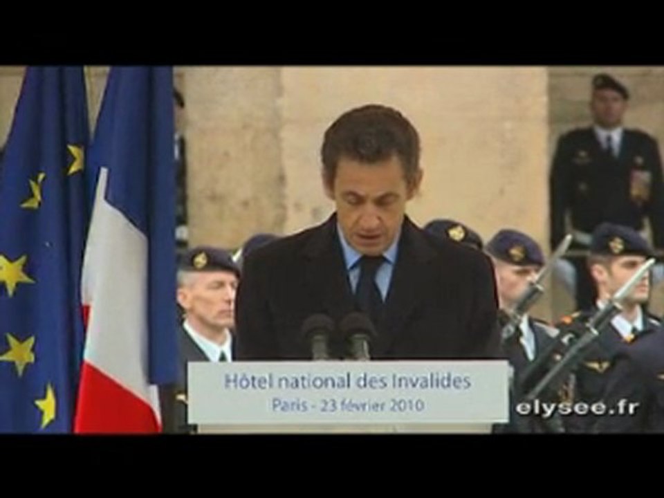 Cérémonie d’adieu aux armes du Gal Georgelin, CEMA