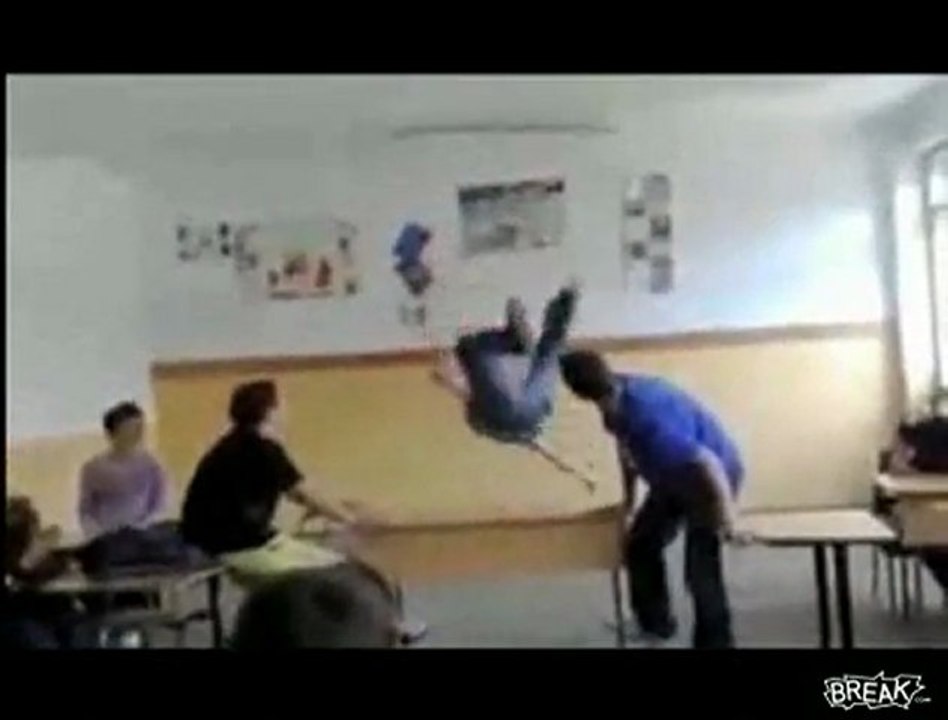 Backflip raté en classe