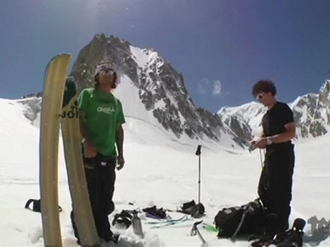 Jeremy Jones and Xavier snowboard HUGE peaks in Chamonix