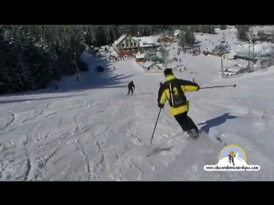 Le pas du telemark en ski de randonnée nordique - Vidéo Dailymotion