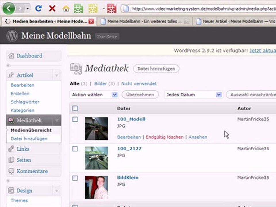 Wordpress Bilder einfügen