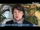 Régionales 2010: Martine Aubry à Caen