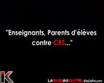 Enseignants, Parents d'eleves contre CRS (Amiens)