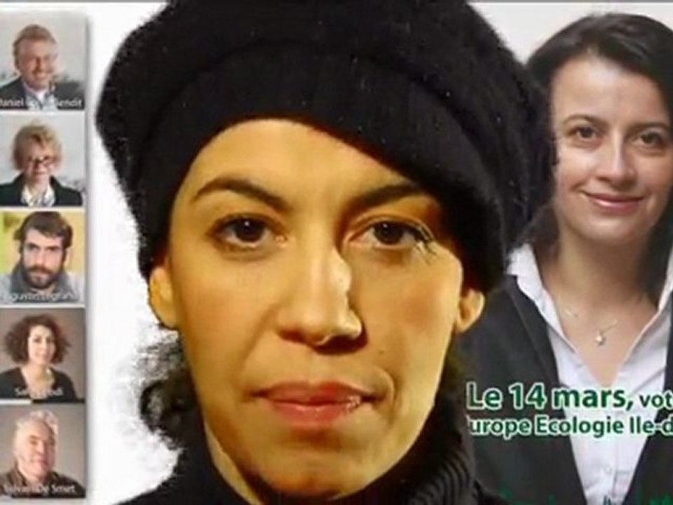 La candidate Safia Lebdi, Tête de liste Val-d'Oise 2010