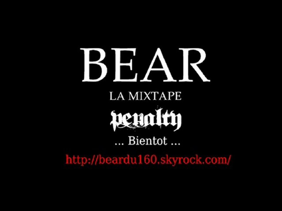 BEAR DU 160: le banc de touche