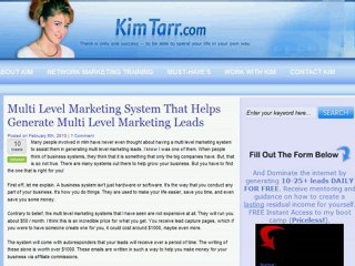 Multi Level Marketing System Helps Get Multi Level Marketin