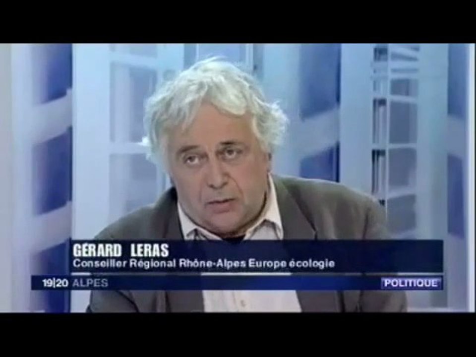 Gérard LERAS au 19/20 de France3 Alpes du 01/03/2010