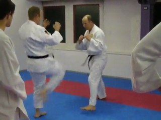 Tai-jitsu: mae-geri, exercices de renforcement