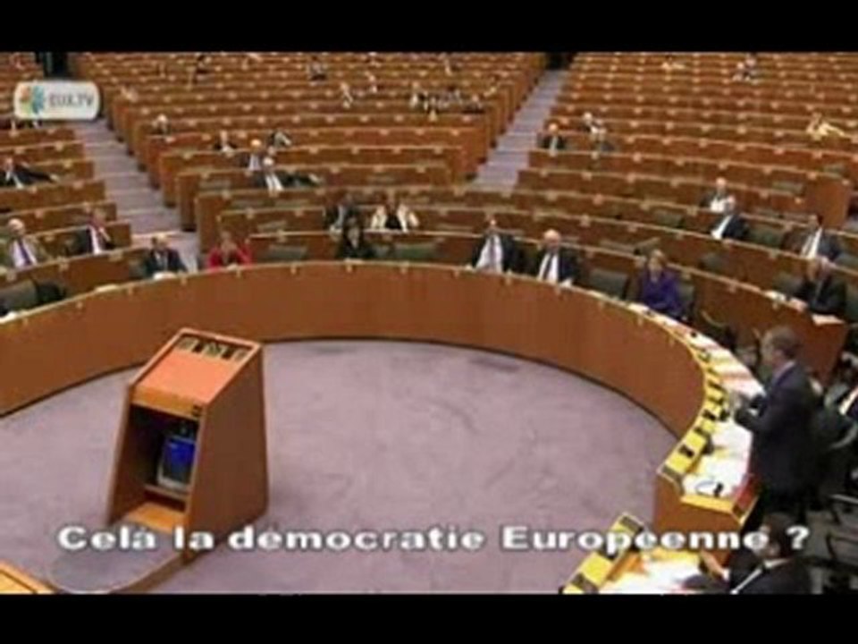 Discours de Nigel Farage contre Van Rompuy 24 02 2010. -