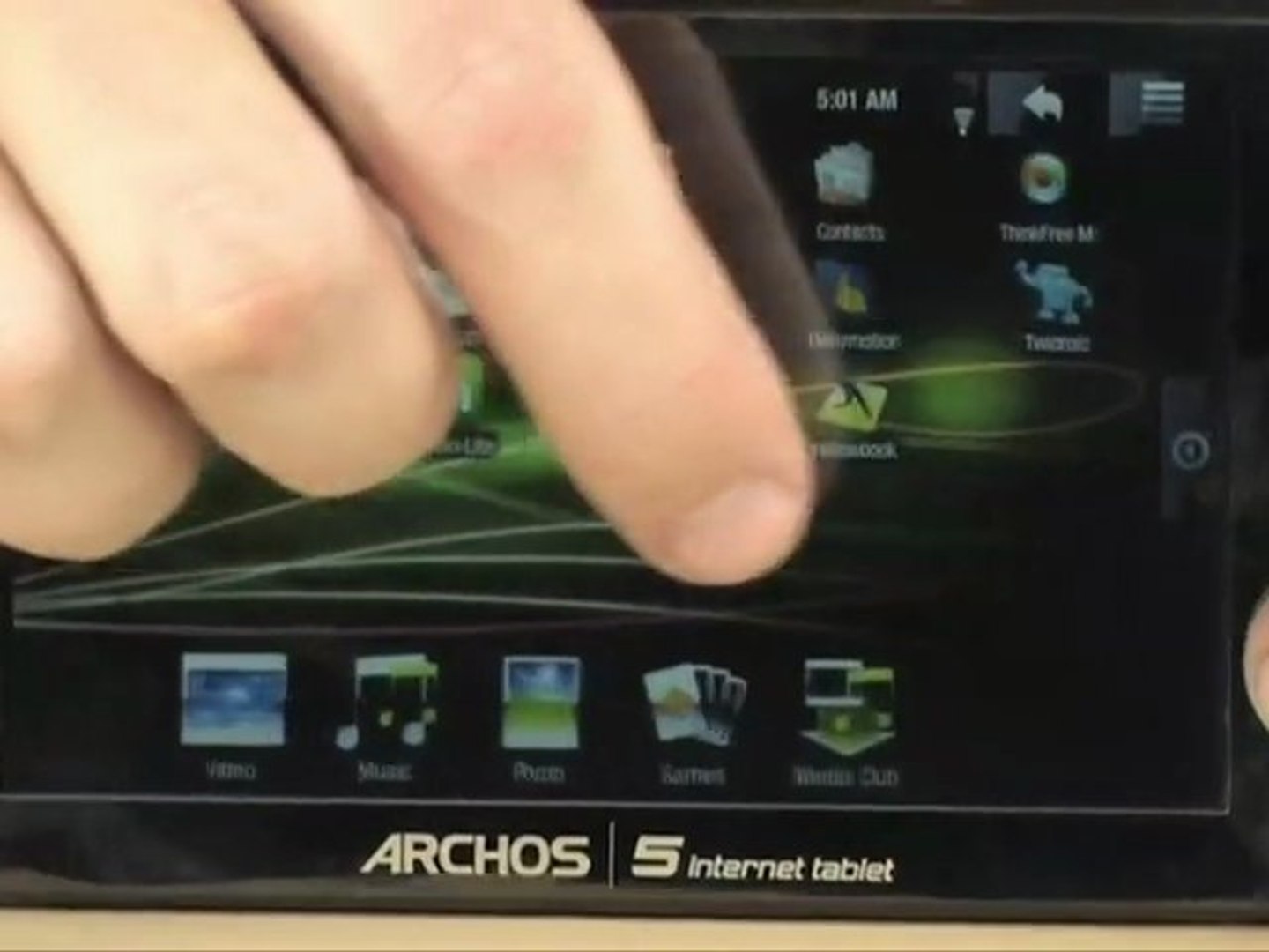 Archos 5 Internet Touch Tablet - video Dailymotion