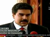 Maduro rechaza declaraciones de Clinton