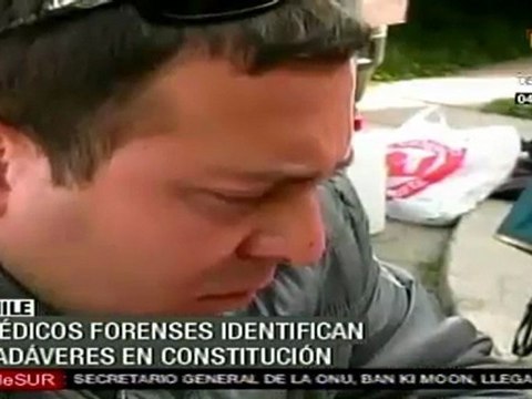 Forenses identifican cuerpos en Constitución