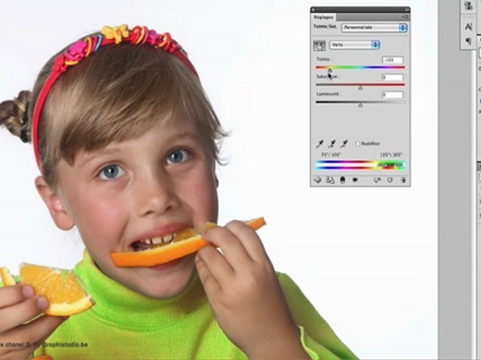 Photoshop cs5 cs4  tutoriel - changer une couleur