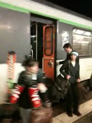 Arrivée du train de nuit Corail Lunéa à Annecy