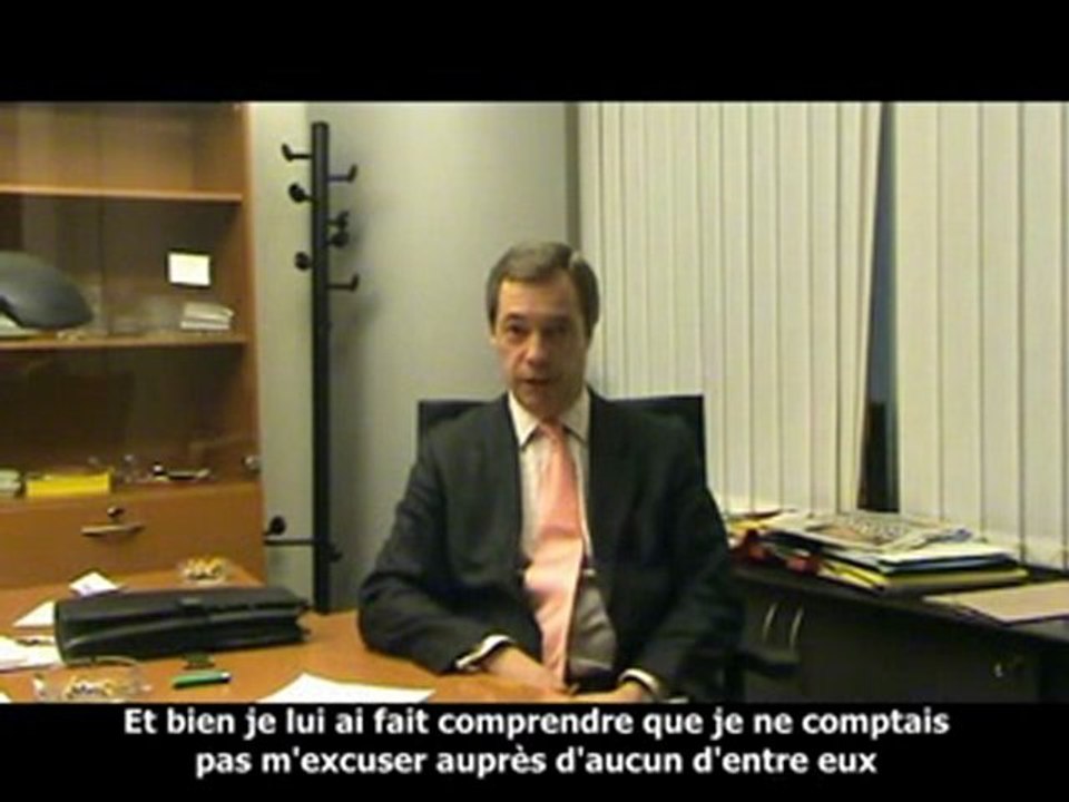3000€ pour un  chiffon humide  - Nigel Farage -amande