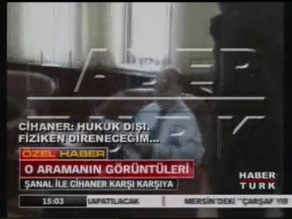 İlhan Cihaner'in ofisinin arama görüntüleri