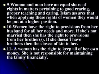 islam & various Issues-1 ( Women,wealth,non Muslims,knowledg
