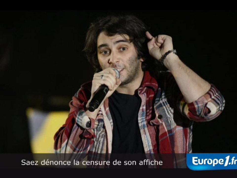 Saez dénonce une censure de ses affiches