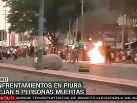Tensa calma en Piura luego de enfrentamientos