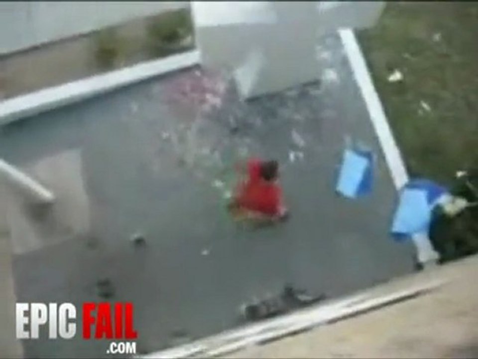 Flagpole Slide Fail