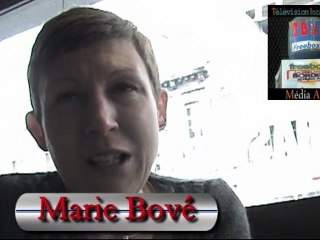 Marie Bové au marché de Bégles