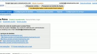 Google Apps Criando e configurando usuários