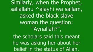 an insight about de hadith of de salave woman