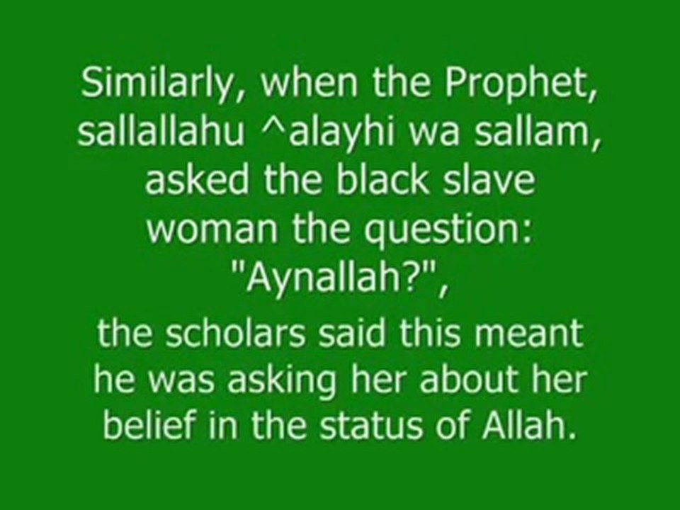 an insight about de hadith of de salave woman