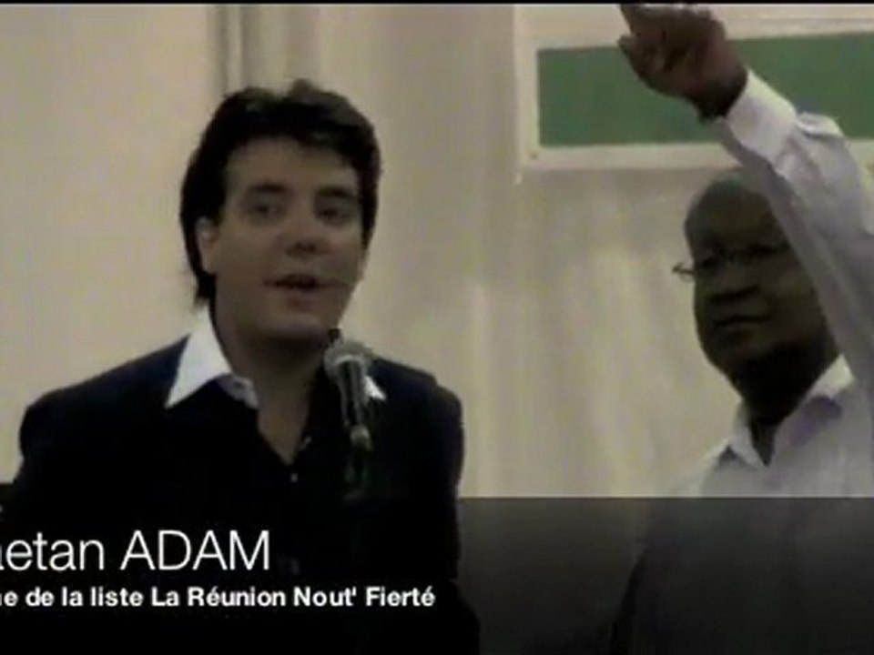 Gaetan Adam au Grand Débat de la Jeunesse Réunionnaise