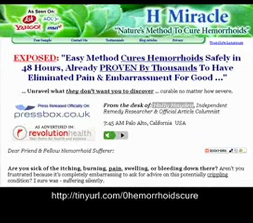 Easy Method (Cures Hemorrhoids) Safely in 48 Hours
