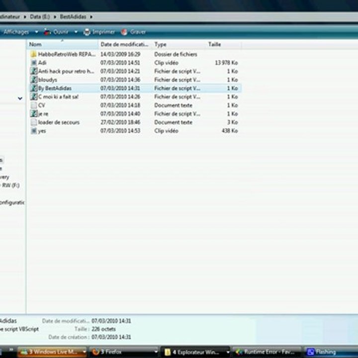 Petit message sur bloc note