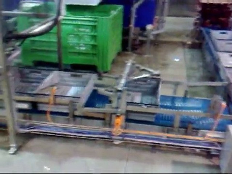 Dépileur empileur par 3 caisses avec laveuse intégrée