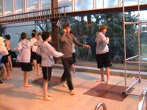 Les benjamins du Cncx: échauffement et streching