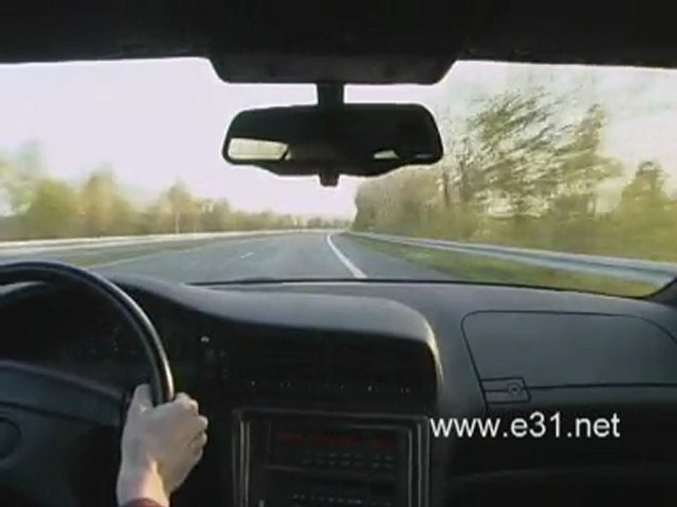 BMW 850 CSI accélération et vmax