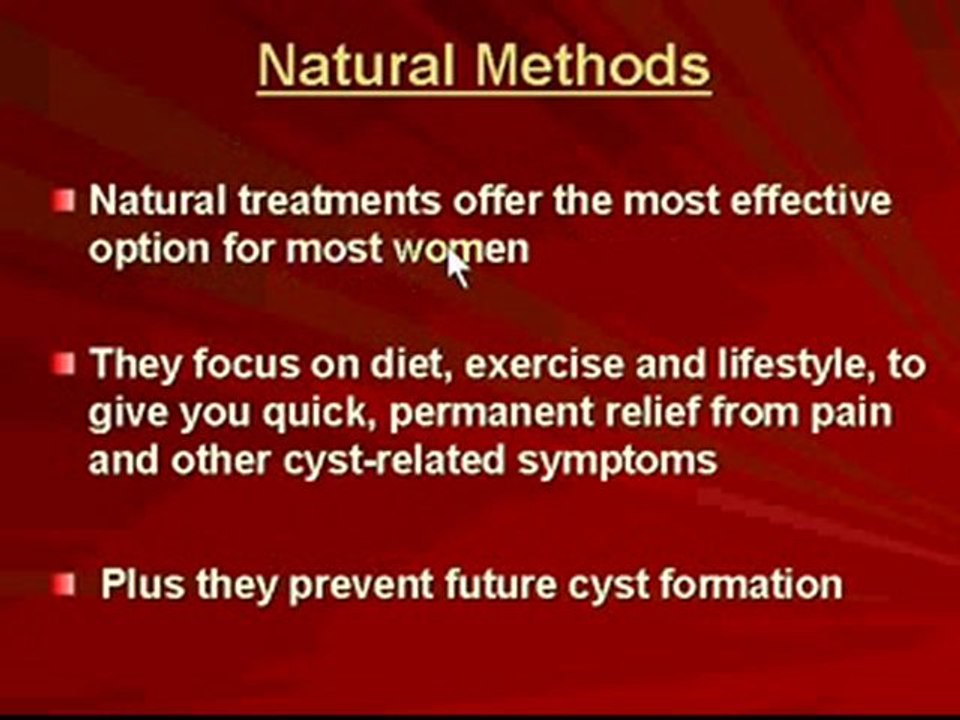 Ovarian Cysts Relief-- Best Cure For Ovarian Cysts