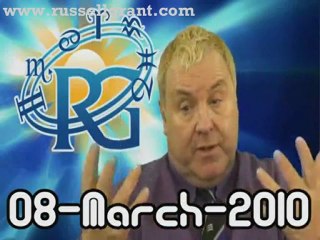 RussellGrant.com Video Horoscope Aquarius March Monday 8th