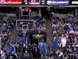 Tyreke Evans drains a three-pointer from the wing to beat th