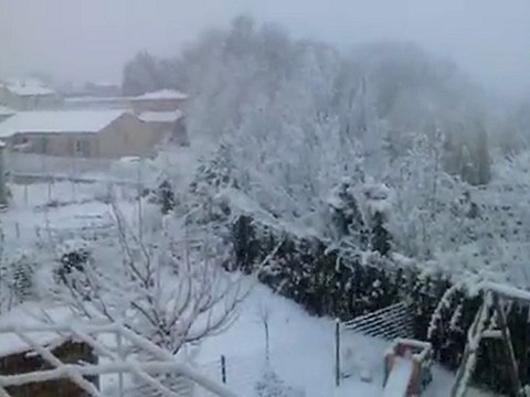 neige sur carpentras le 7 mars 2010