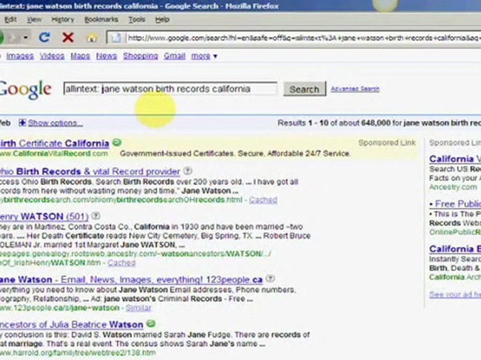 Get County Birth Records In MINUTES