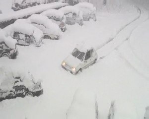 Sketches sous la neige à Perpignan