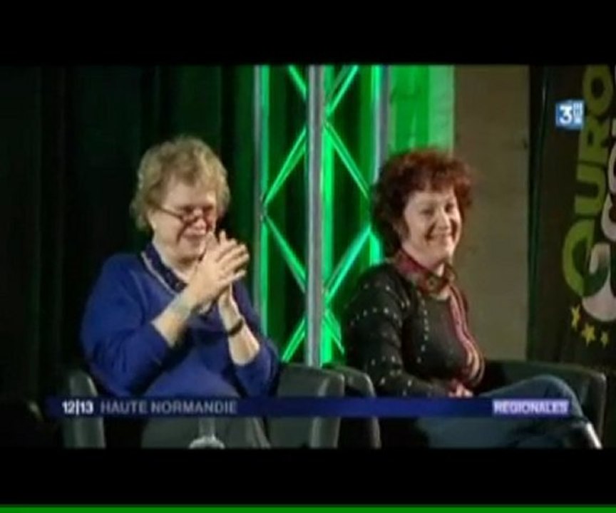 Europe Ecologie tenait meeting à Rouen invitée, Eva JOLY