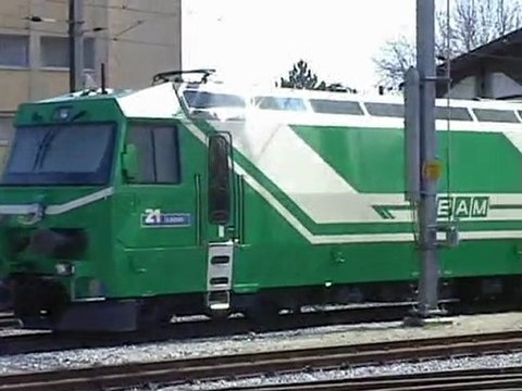 VOYAGE EN TRAIN SUR LE BAM (Biere-Apples-Morges) EN SUISSE