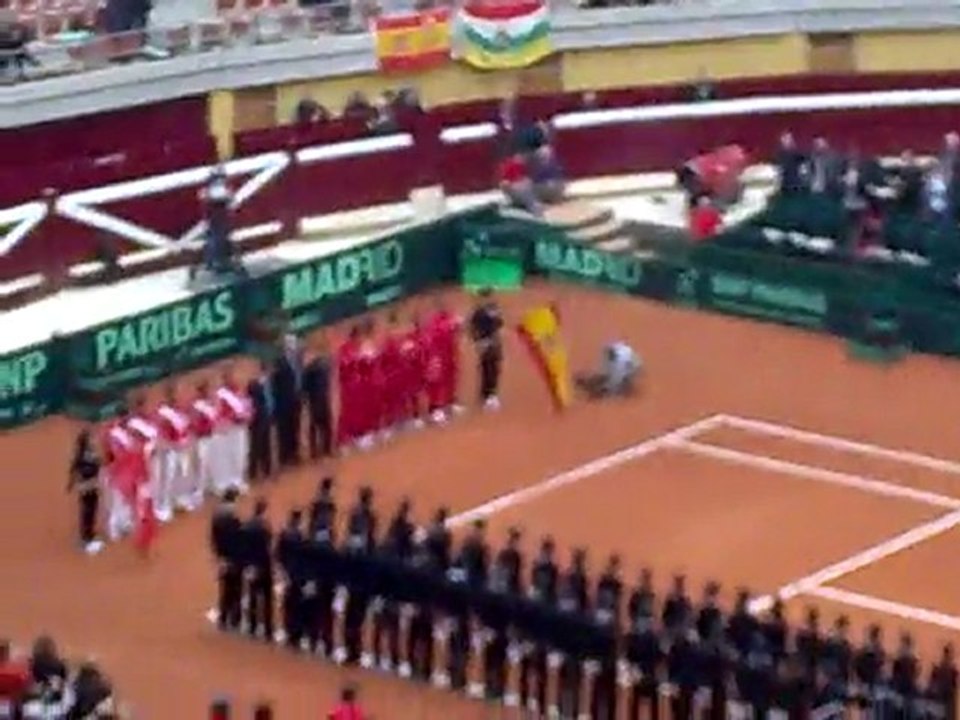 Ceremonia presentacion Copa Davids España-Suiza