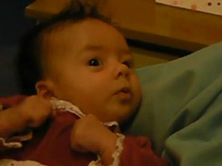 Eugénie en tête à tête avec papa