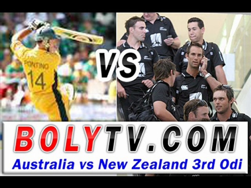 Watch Australia vs New Zealand 3rd Odi