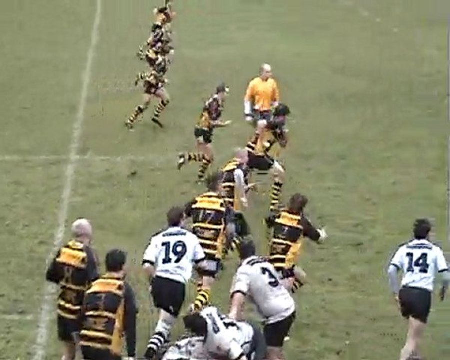 US LALINDE RUGBY XV L'ESSAI CONTRE BERGERAC