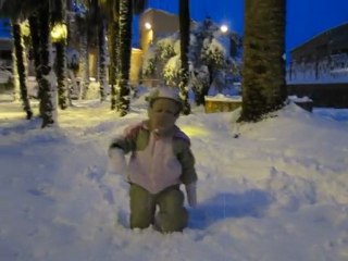 Chutes de mahé dans la neige