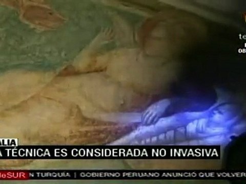 Con rayos ultravioletas restauran obra de Giotto