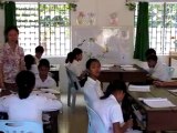 De retour dans la classe A.F.S. avec Sambath à Battambang