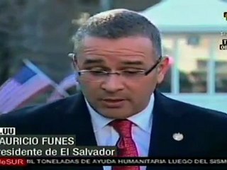 Mauricio Funes visita Estados Unidos